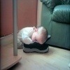 QPUC: Qu’est ce qui a causé le sommeil du bébé? 1: chaussures confortables 2: odeur somnifère!