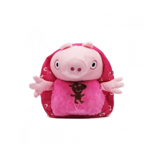 Sac à goûter peluche Peppa Pig rose