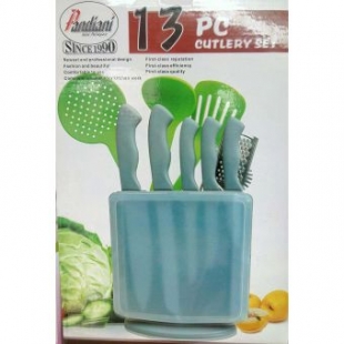 PANDIANI - bloc couteau avec 13 pièces
