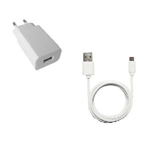 Chargeur USB + câble micro USB 1m