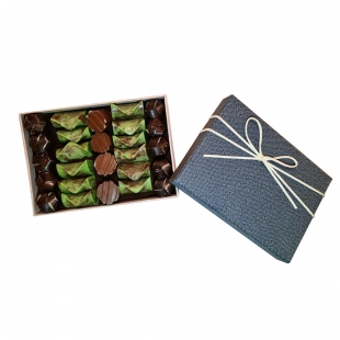 Coffret chocolat bleu
