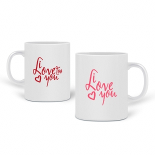 Pair de mugs Love you
