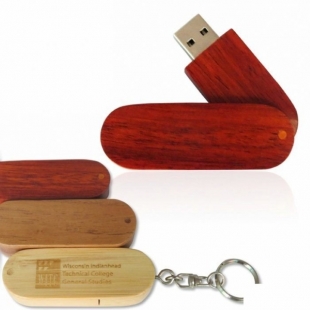 Clé USB Twister en bois personnalisée